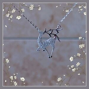 Sterling g Silver Deer 🦌 Necklace